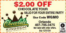 Discount Coupon for Chocolate Kingdom
